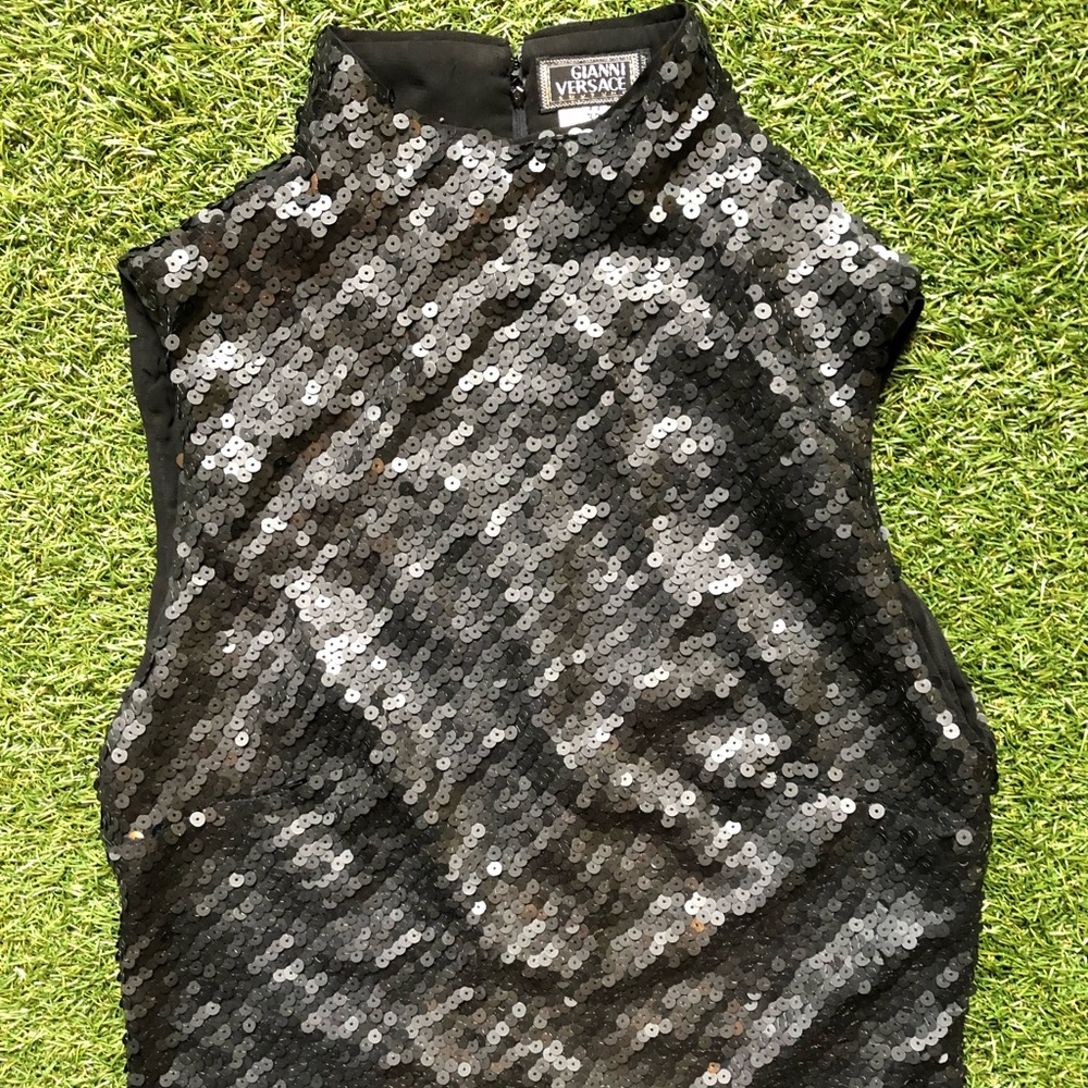 Vintage Gianni Versace sequin top